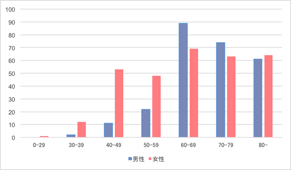 2013年齢階層別登録数